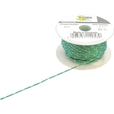 Triuso Maurerschnur grün 1.2mm 50m Polypropylen m. weißem Kennfaden