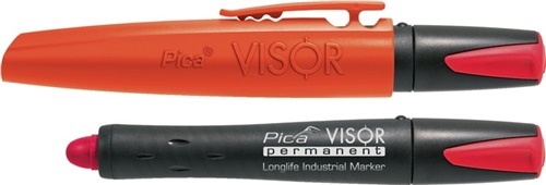 Marker przemysłowy Visor czerwony wodoodporny PICA