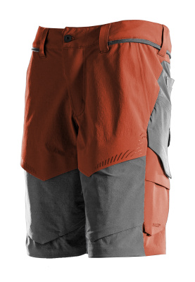 MASCOT® Customized Shorts, Stretch herbstrot/anthrazitgrau Gr. 29C50