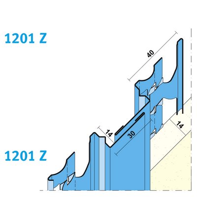 Maisch expansion joint profile 14mm 2.5m 01201 250.0 Z - Inside