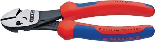 Heavy-duty diagonal cutters TwinForce® DIN ISO 5749 L.180mm pol.2K-sleeve KNIPEX