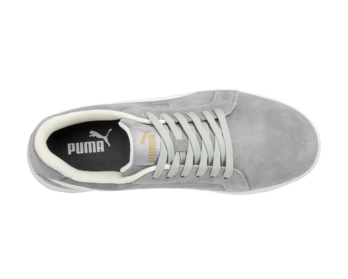Puma Iconic Suede Gray Low S1PL ESD FO HRO SR safety shoe grey Gr. 47