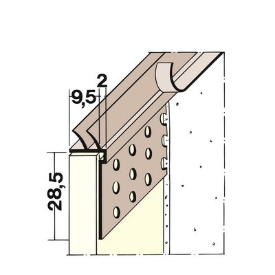 Profil końcowy Maisch TB 9.5mm 3.0m 03784 300.0