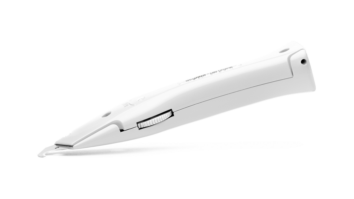 Nóż uniwersalny Delphin®-03 Colour Edition White z plastikowym kołczanem