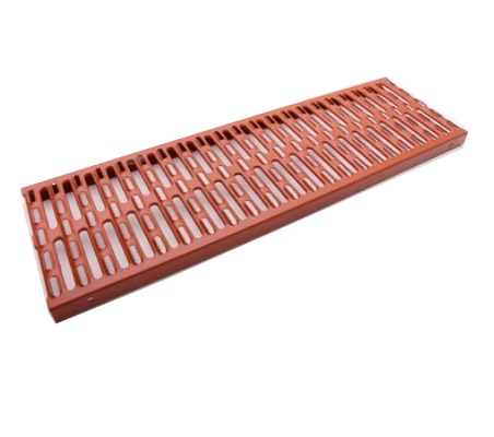 LEH PB Safety grating 250x800mm brick red