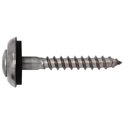 TWISTEC® Spenglerschrauben Edelstahl A2 4.5x25mm TX20 3-tlg RAL8014 sepiabraun