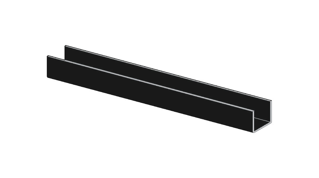 Knauf UD-Profile C3 czarny 28x27x06mm 3000 mm