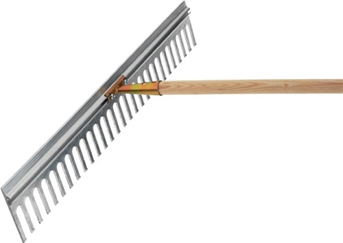 Grabie aluminiowe szerokość robocza 750mm długość zęba. 120 mm.28 zębów ocynkowane gniazdo uchwytu.bez uchwytu