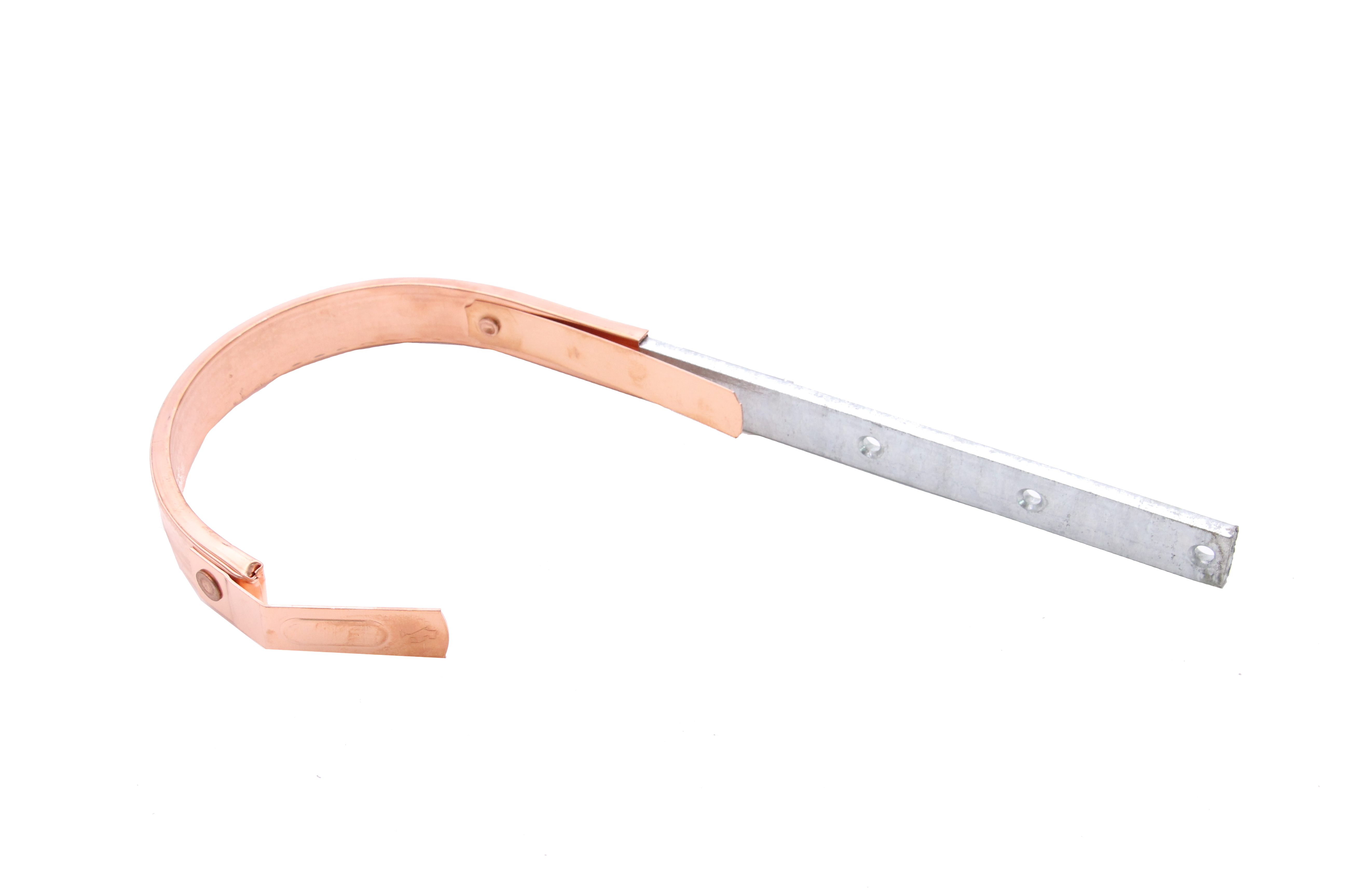 LEH CU umm. Half-round gutter hook 33-25/7mm Munich version