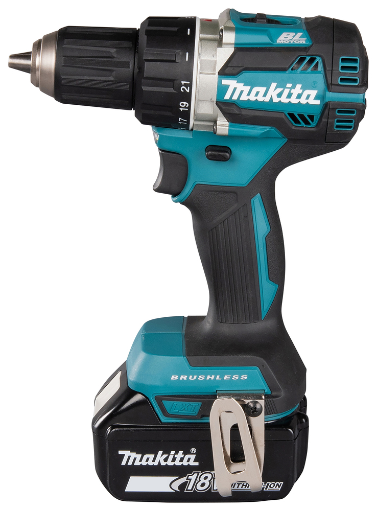 Makita cordless drill driver DDF484RTE 18V 2x 5Ah battery transport case & Makpac