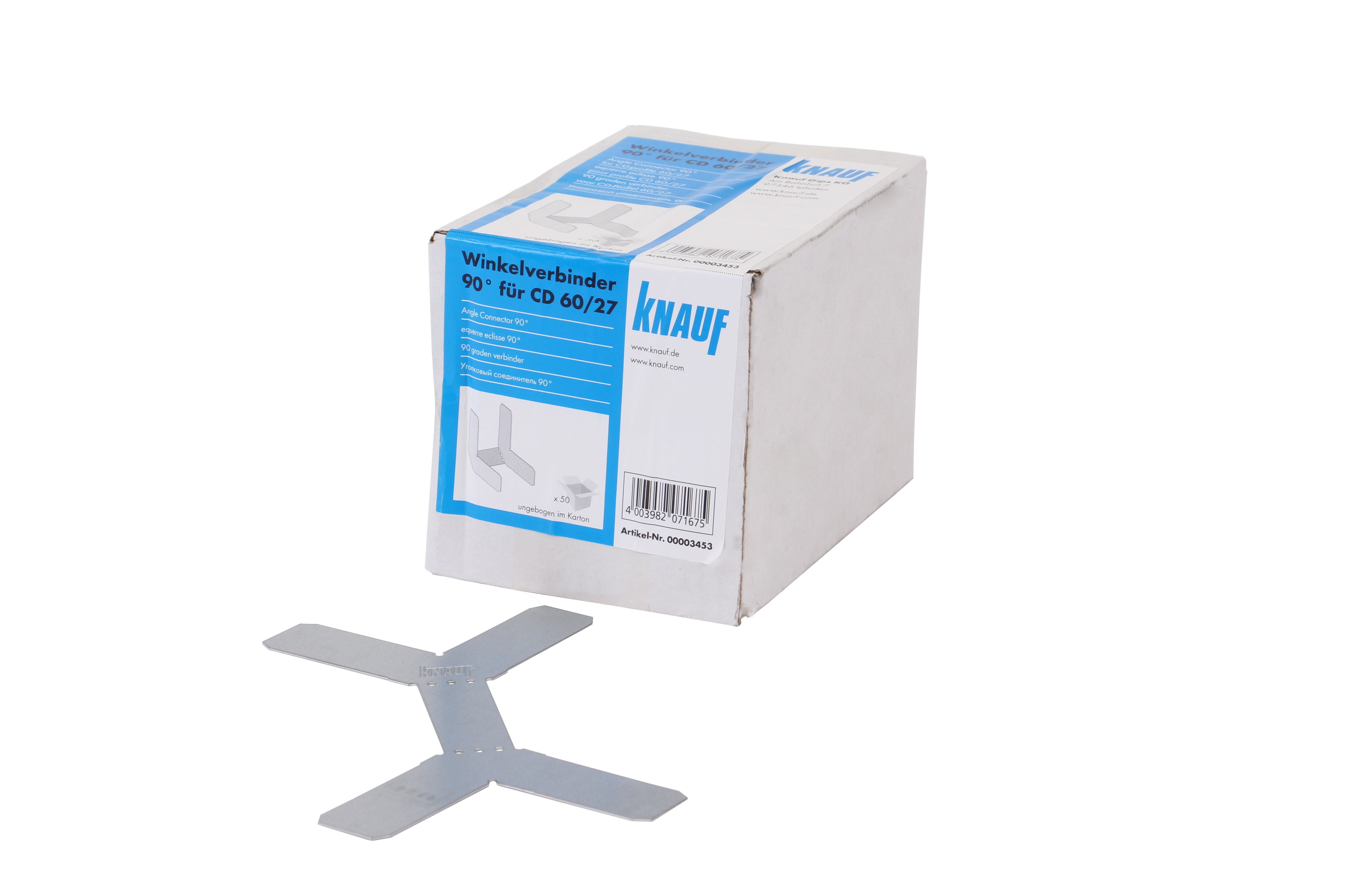 Knauf Winkelverbinder 90° f. CD60/27 à 50 Stück Paket