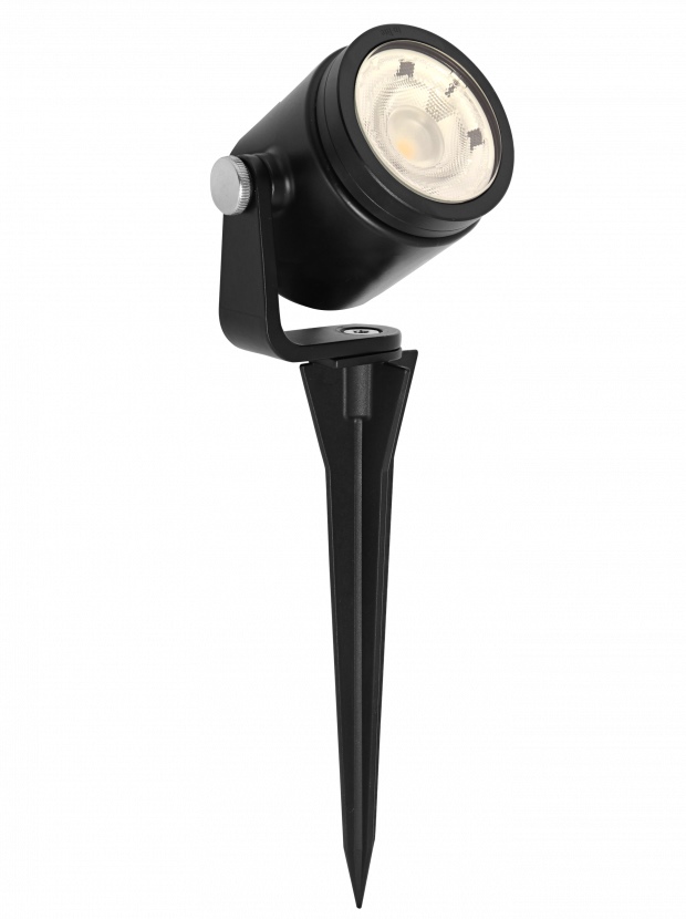 in-lite Spot LED Big Scope 12V 6W Alu. węgiel drzewny ciepły biały pierścień czarny
