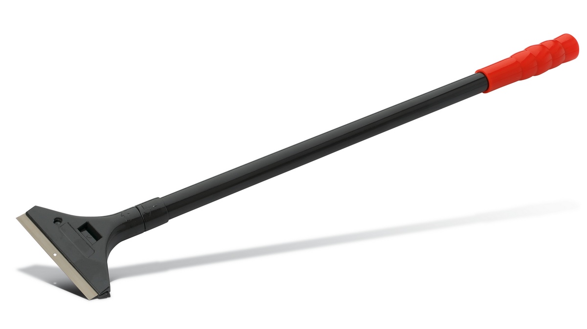 Pajarito universal scraper long steel handle with 50cm plastic grip