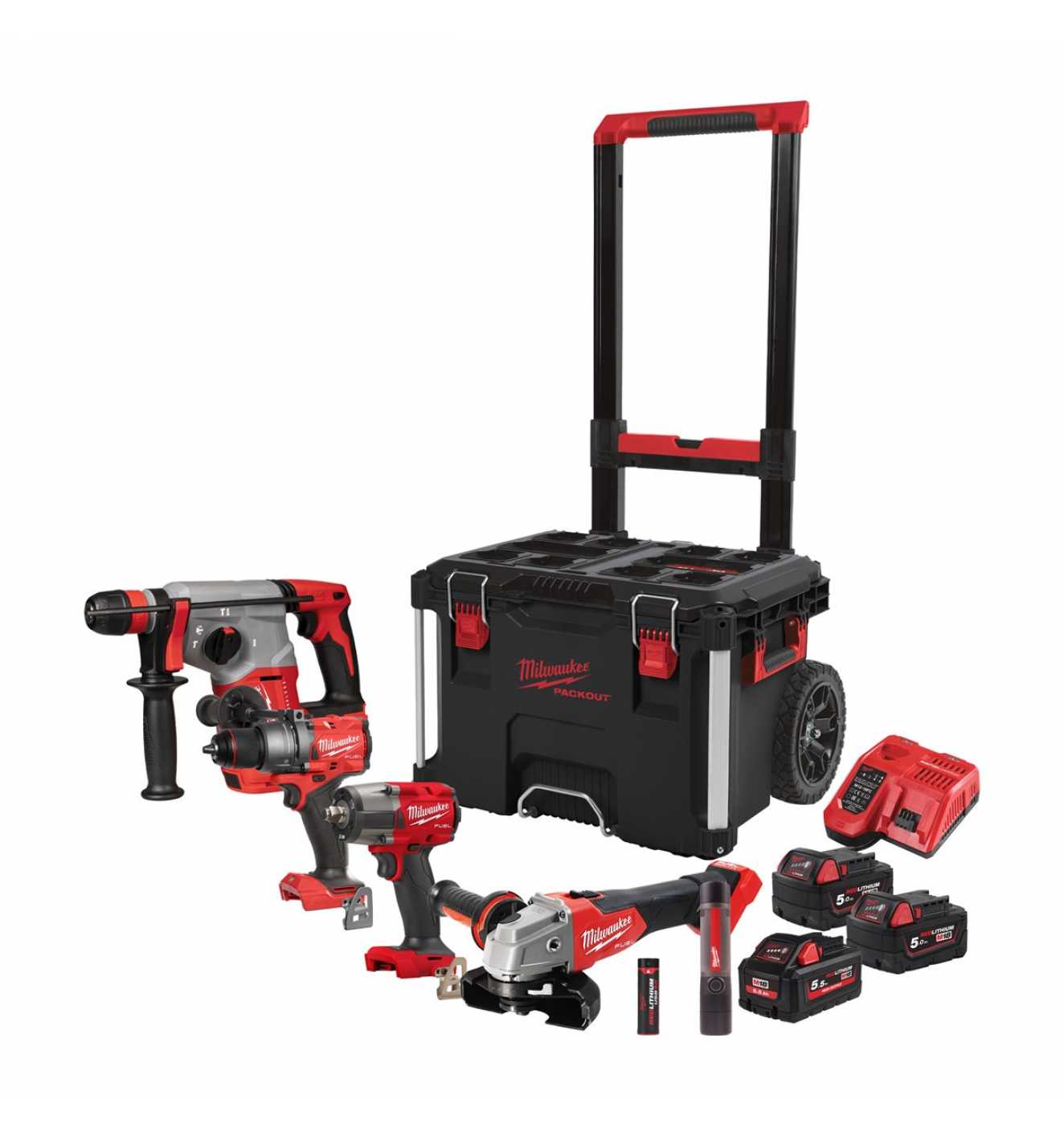 Milwaukee M18FPP4D-555T Akku Werkzeugset