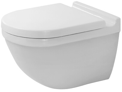 DU WC wiszące Starck 3 540 mm. bez obrzeża. Durafix. biały