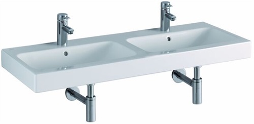 Umywalka podwójna Keramag iCon biała 1200x485 mm