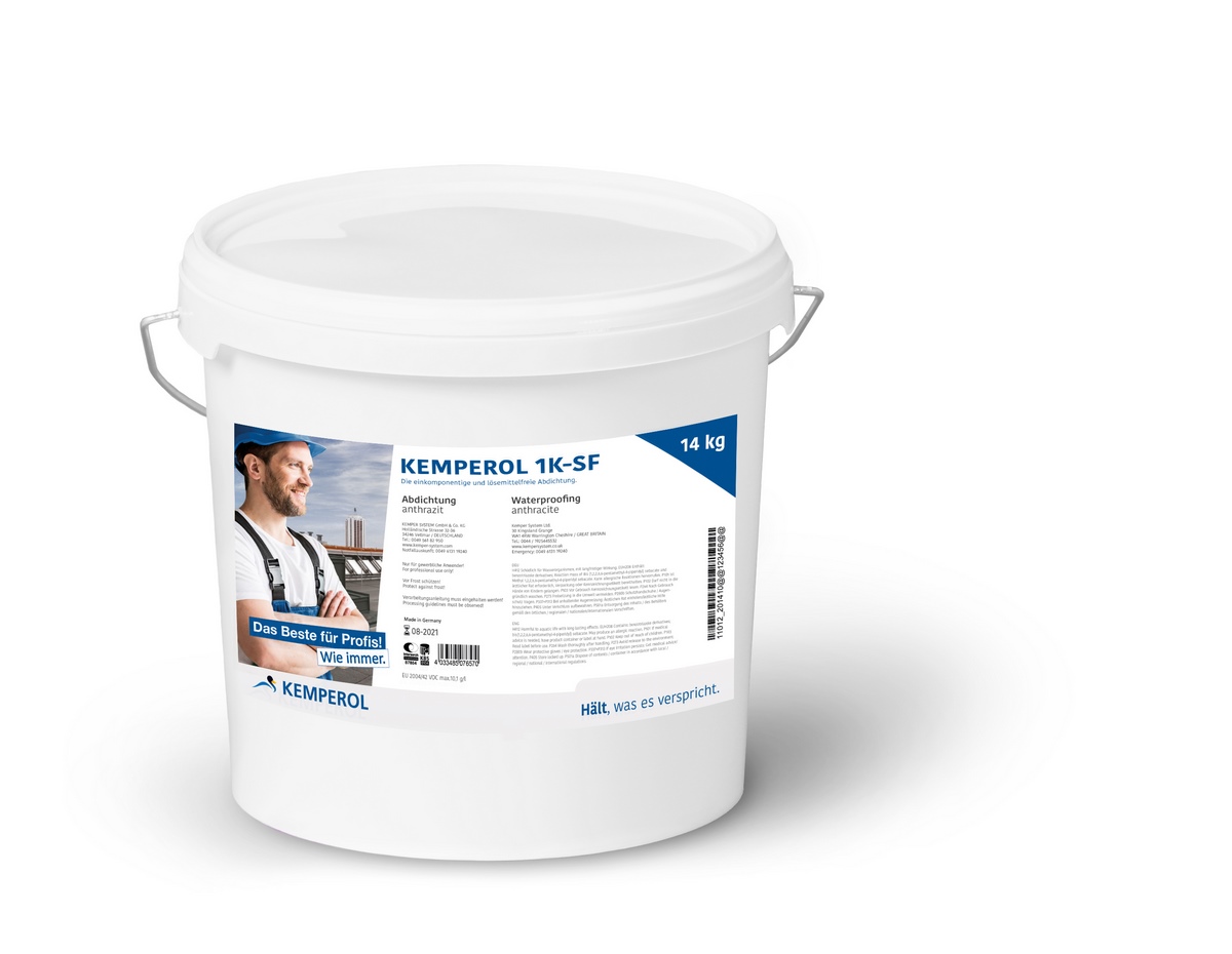 KEMPEROL® 1K-SF Waterproofing light grey 14 kg container