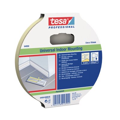 tesafix® Mounting Tape Universal 5mx19mm 08 White - 64958