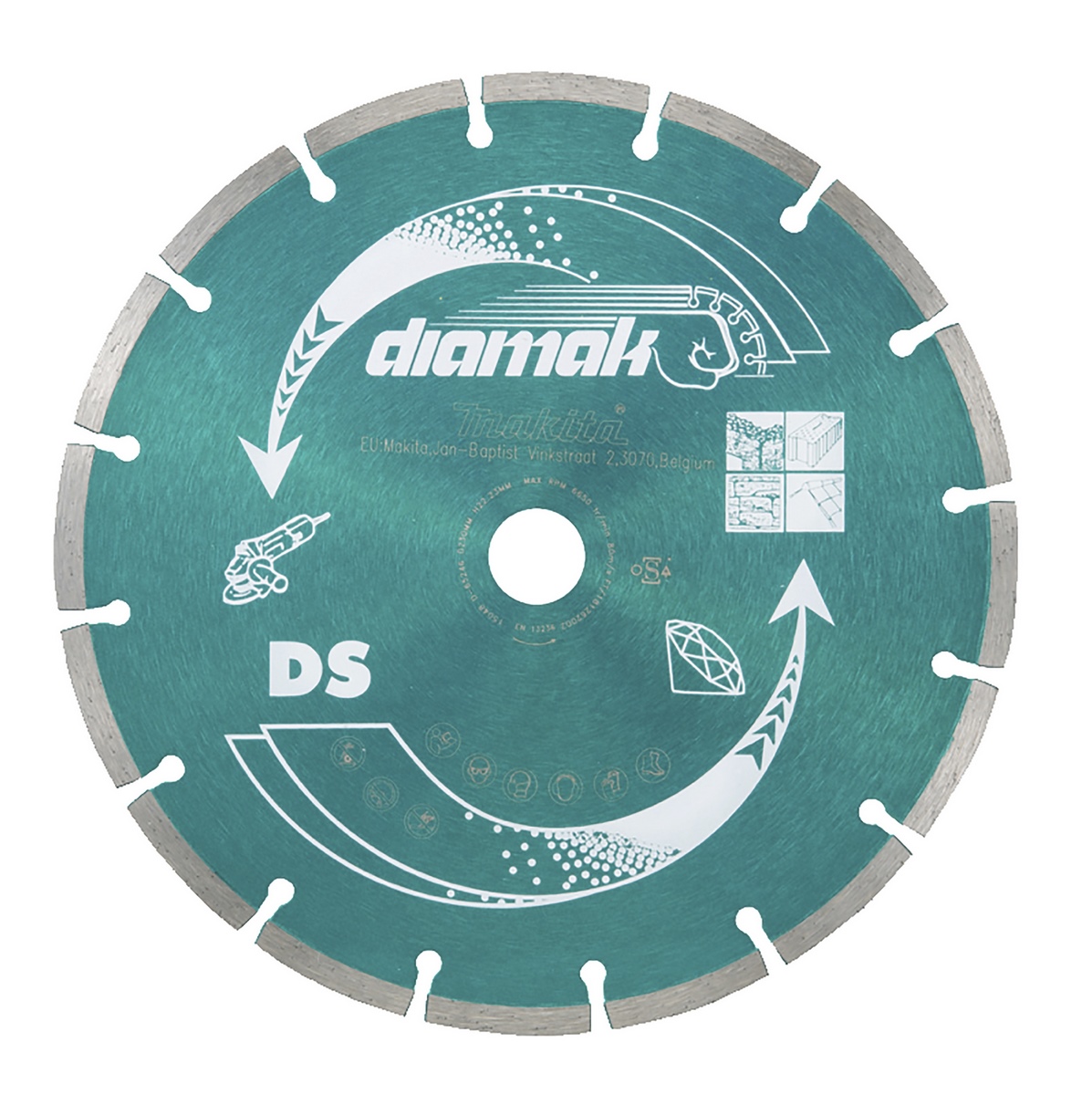 Diamentowa tarcza tnąca Makita Diamak D-61139 125x22.23x7mm