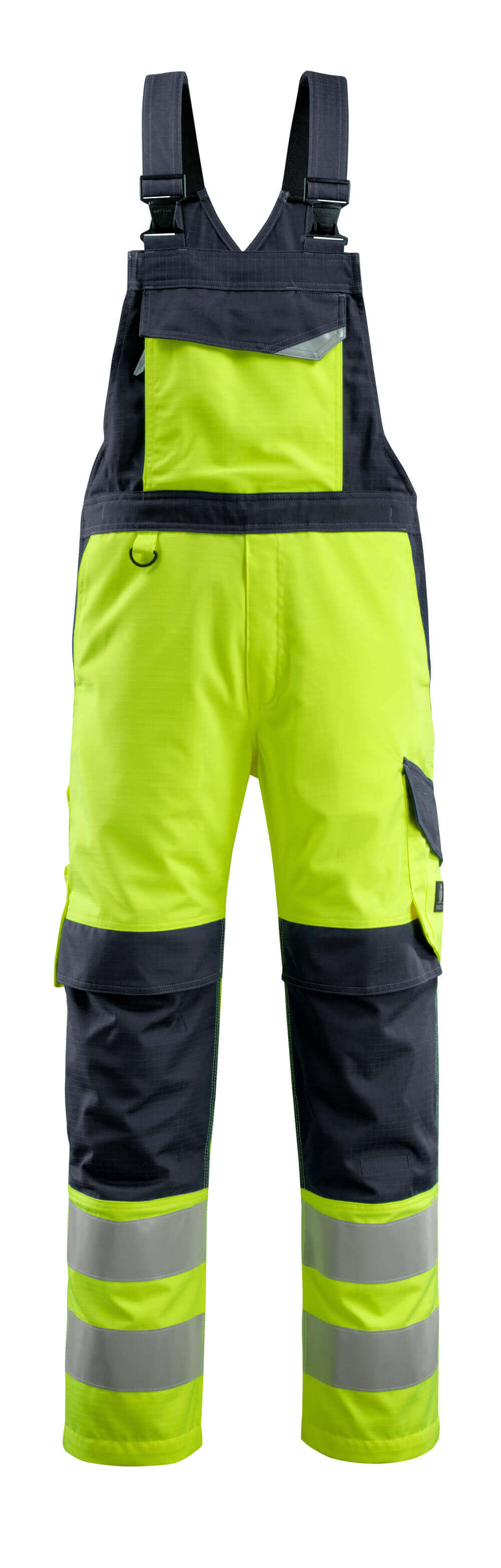 MASCOT® Davos Latzhose HI-Vis Gelb/Schwarzblau Gr. 82C50