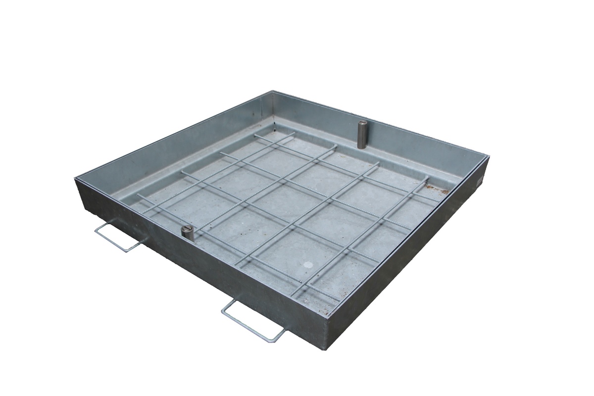HATIBA manhole cover vz backfill. Cl.C LW 60x60cm outside LW+120mm BH=12cm
