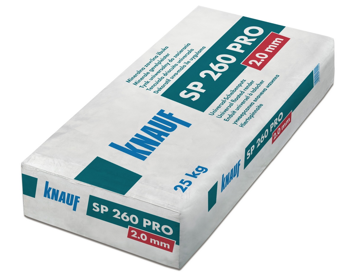 Knauf SP 260 Pro 2.0mm white 25kg Universal disc plaster