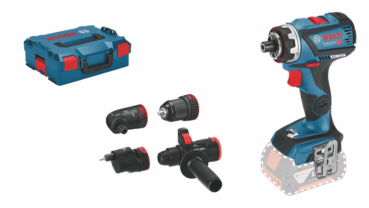 Bosch cordless drill GSR 18V-60 FC Click&Go with accessories