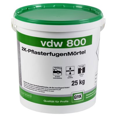 GftK VDW 800 2C zaprawa do spoinowania kostki brukowej szara 25kg