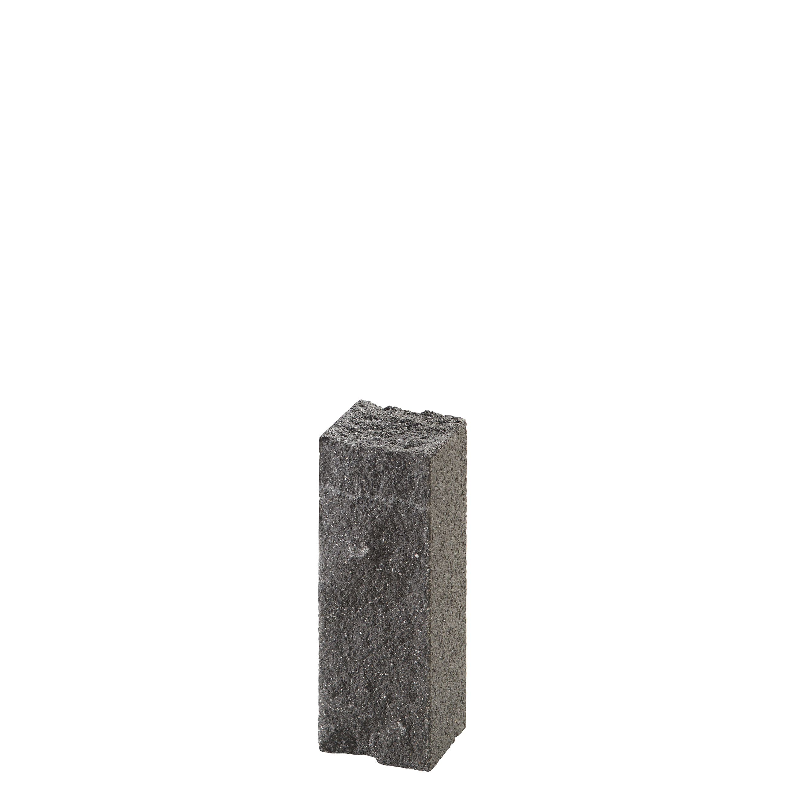 Palisada końcowa Via Leano 15x14x40cm antracyt. wypalana. śrutowany