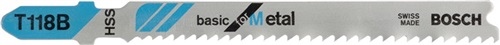 Bosch jigsaw blade T 118 B for Metal (5 pieces)
