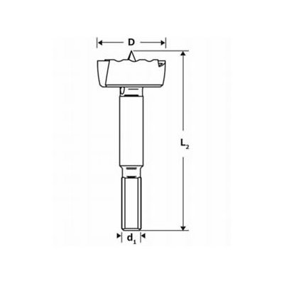 Bosch Forstnerbohrer DIN 7483 G Ø35mm gewellt - 2608577016