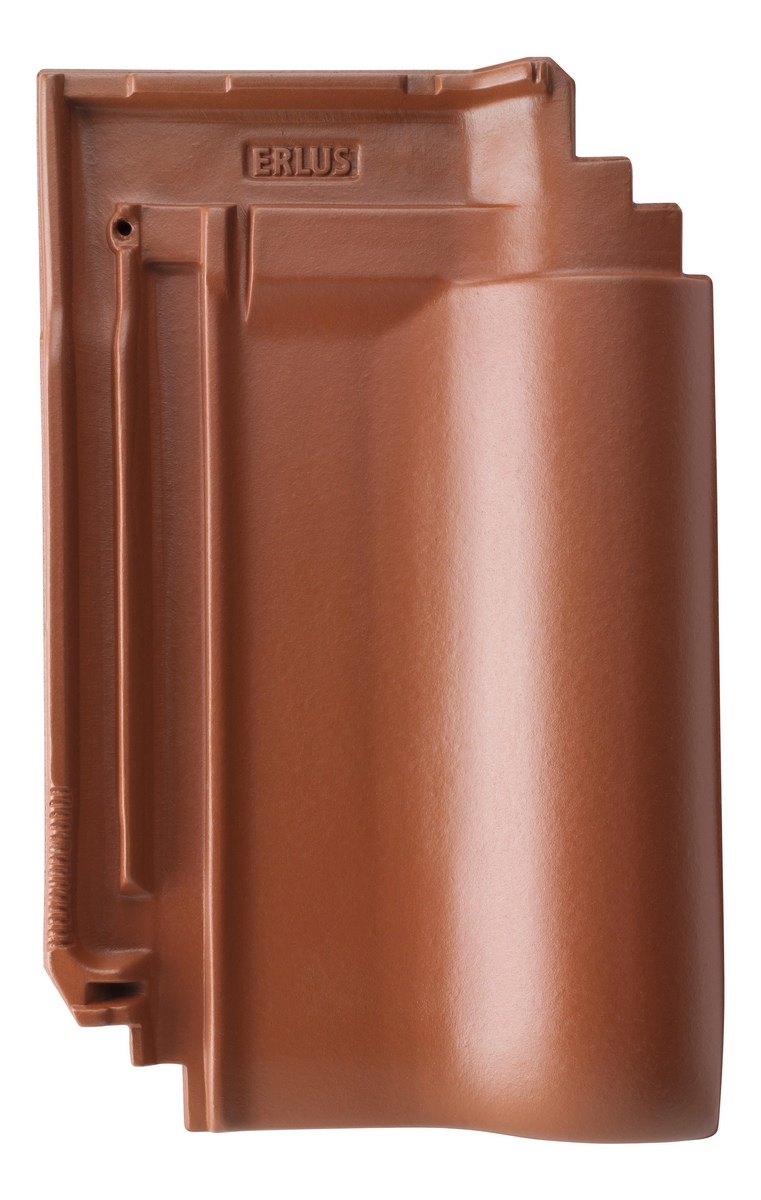 Erlus E58 refurbishment flat roof tile 1st grade copper brown - N
