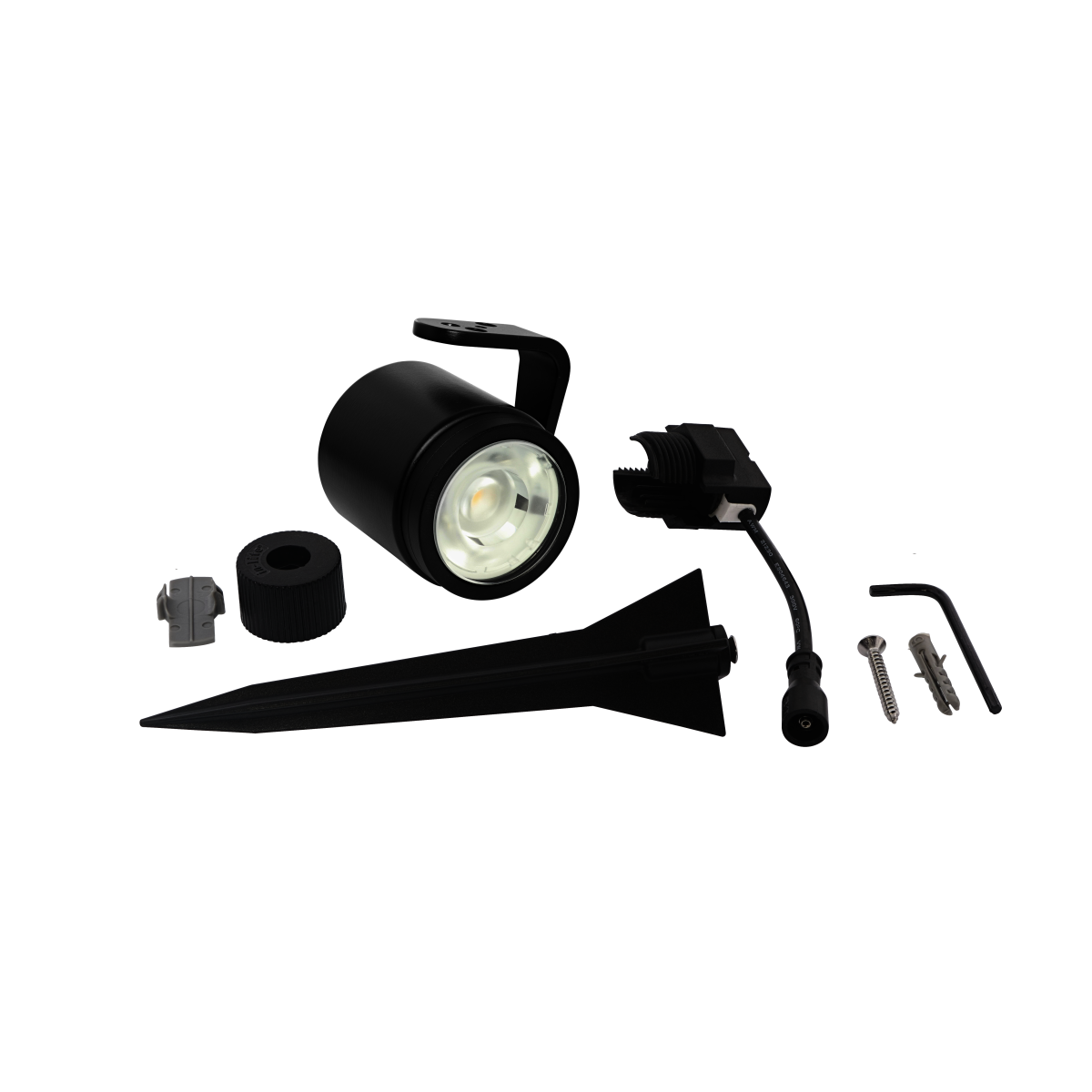 in-lite Spot LED Big Scope 12V 6W Alu. węgiel drzewny ciepły biały pierścień czarny