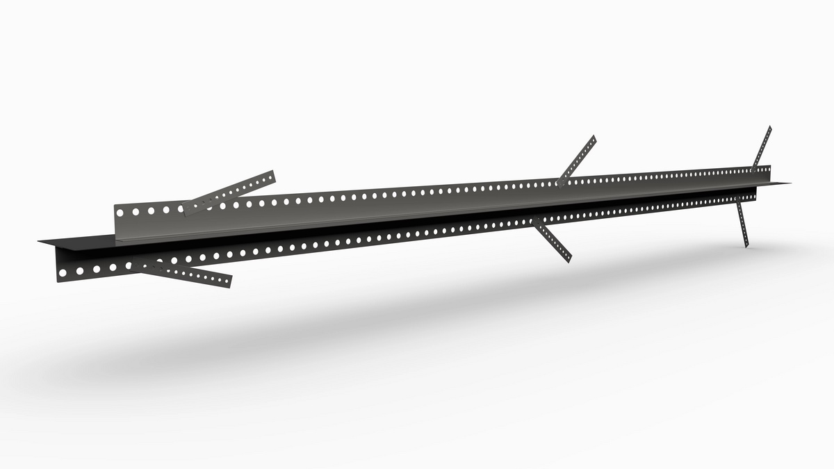 Mastertec SRF 125 Multi type in-situ concrete wall coated crack control joint profile