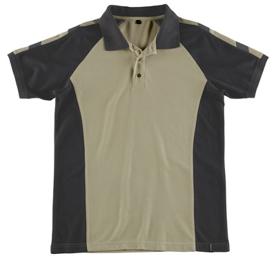 MASCOT® Bottrop Polo-Shirt hellkhaki/schwarz Gr. 2XL