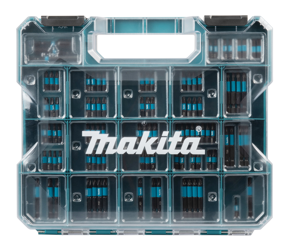 Makita Impact Schwarz 100-tlg. Bitkoffer - E-24826