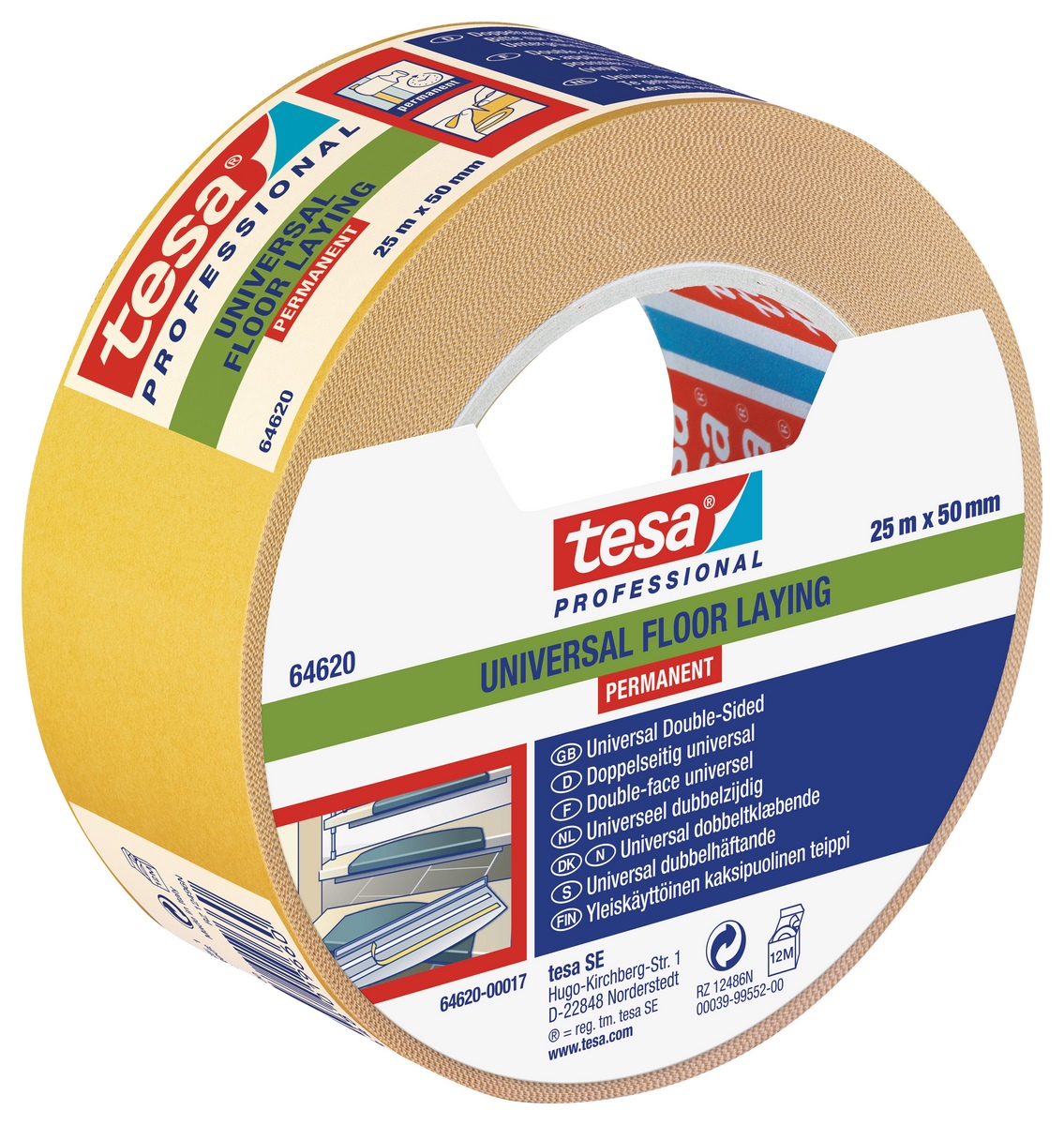 tesa® Professional 64620 Laying tape 25mx50mm Universal double-sided