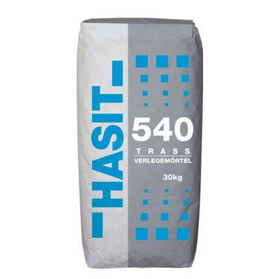 Hasit 540 Trass laying mortar 30kg Verbr: 16.5kg/sqm/cm 4mm
