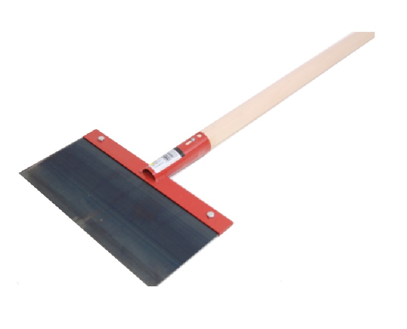 Triuso push scraper w. handle mounted 300x1.0mm lacquered