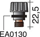 Burner cap short ERGOTIG SR17/18/26 22.5mm TRAFIMET