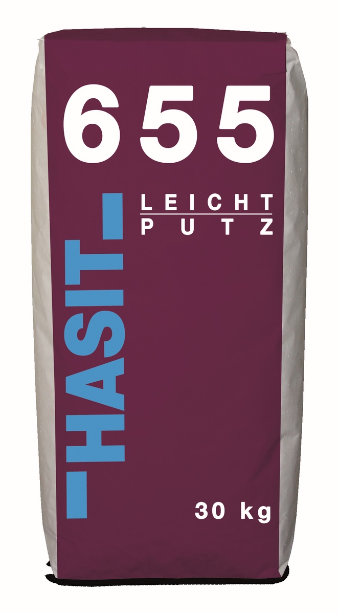 Hasit 655 Lightweight plaster 2mm 30kg bag 0-2mm Exterior/interior plaster