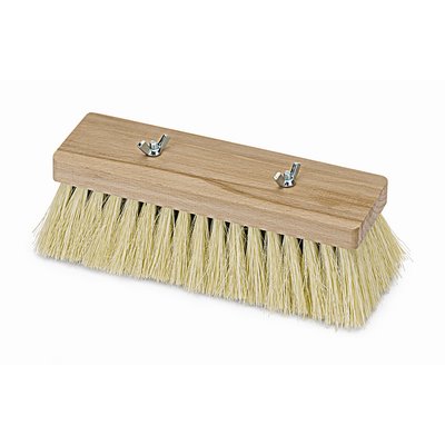 Nespoli bitumen brush flat wood 7x17r. Natural fibre 23cm w. 2 wing screws