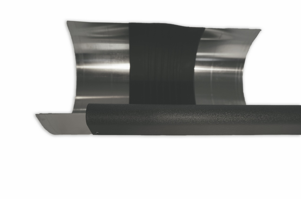 House cladding Rinnendila semi-circular 333 incl. bead trim Anthracite Pearls