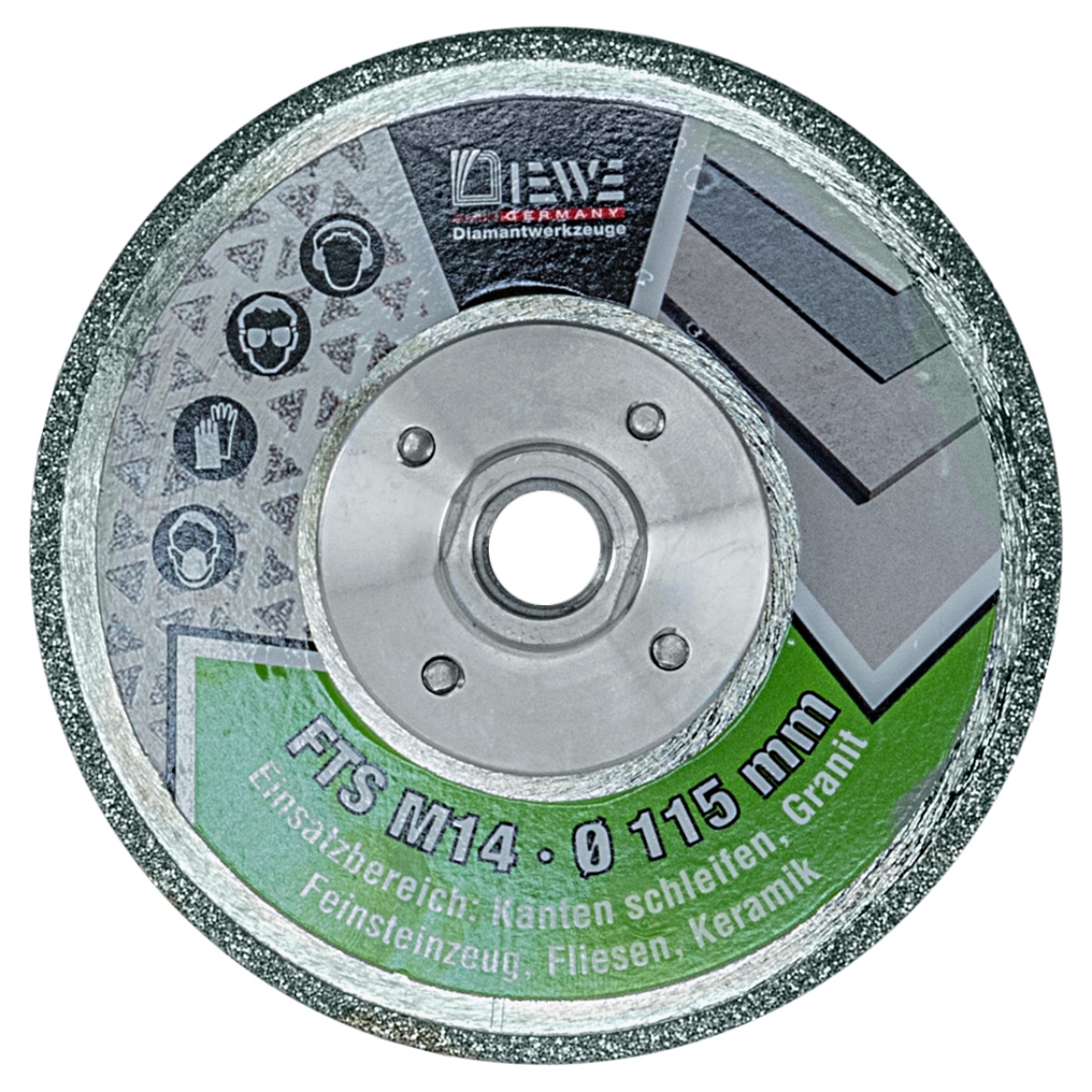 Diewe diamond cutting and grinding disc Ø125mm FTS M14