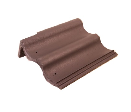 Braas Harzer Pfanne Classic Novo MATT Dark brown Gable stone 8.8 re