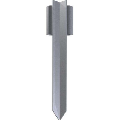 Schake ground socket 600mm galvanised with sharpened angle iron