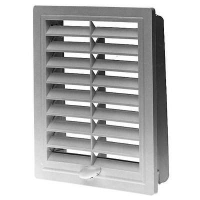Upmann ventilation grille plastic 15x15 adjustable w. installation white