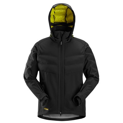 Snickers FlexiWork Windstopper 3-Lagen-Steppjacke schwarz Gr. L