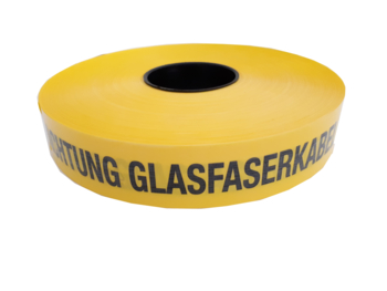 Kelmaplast Trassenband A. Glasfaserkabel 40mm/250m gelb