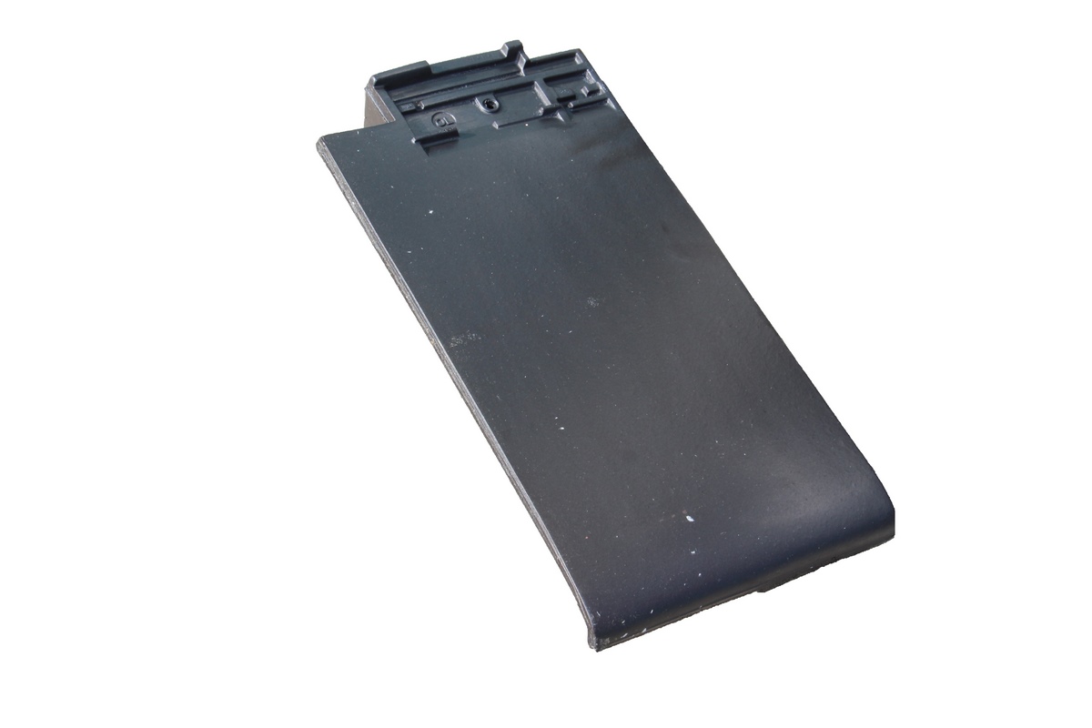 Erlus Linea verge tile left sinter grey